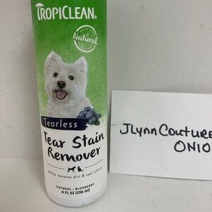 NEW Tropiclean Tear Stain Remover Shampoo Dog Cat Tearless USA